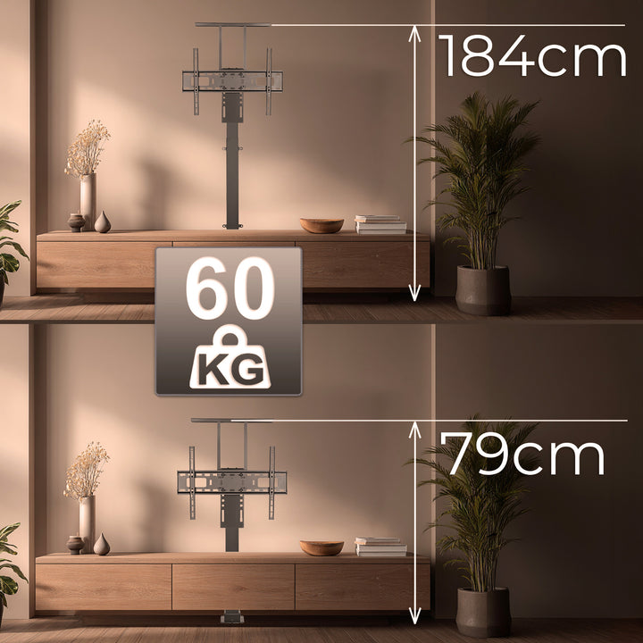 Elektrický výsuvný držiak pre Maclean, TUYA, 37''-80'', VESA 600x400, max. 60 kg, MC-866T