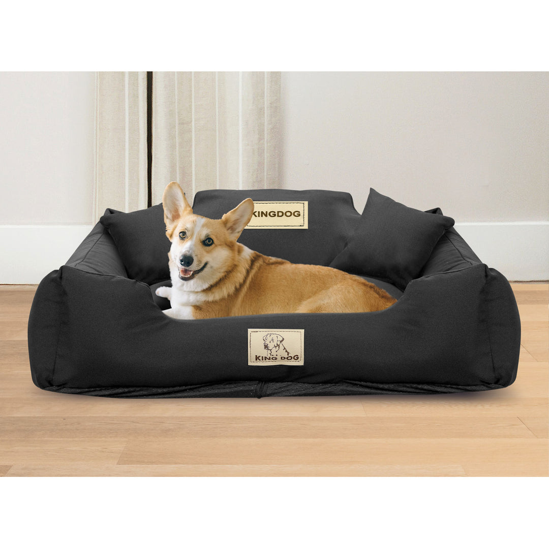 KINGDOG KINMIC100/75CZA pelech pre psov 100x75 cm čierny