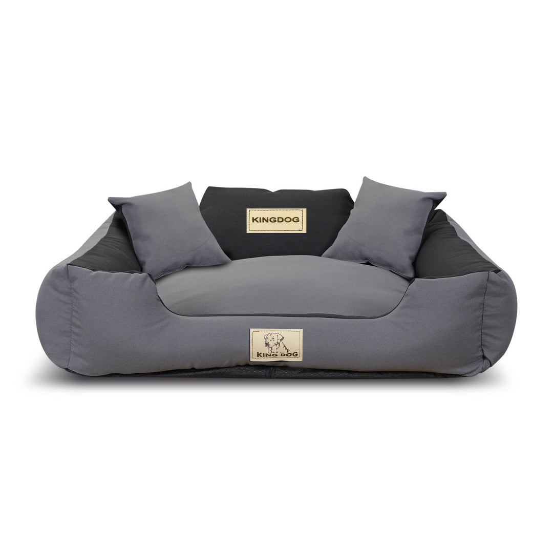 KINGDOG KINMIC75/65C-SZ pelech pre psov 75x65 cm sivý/čierny