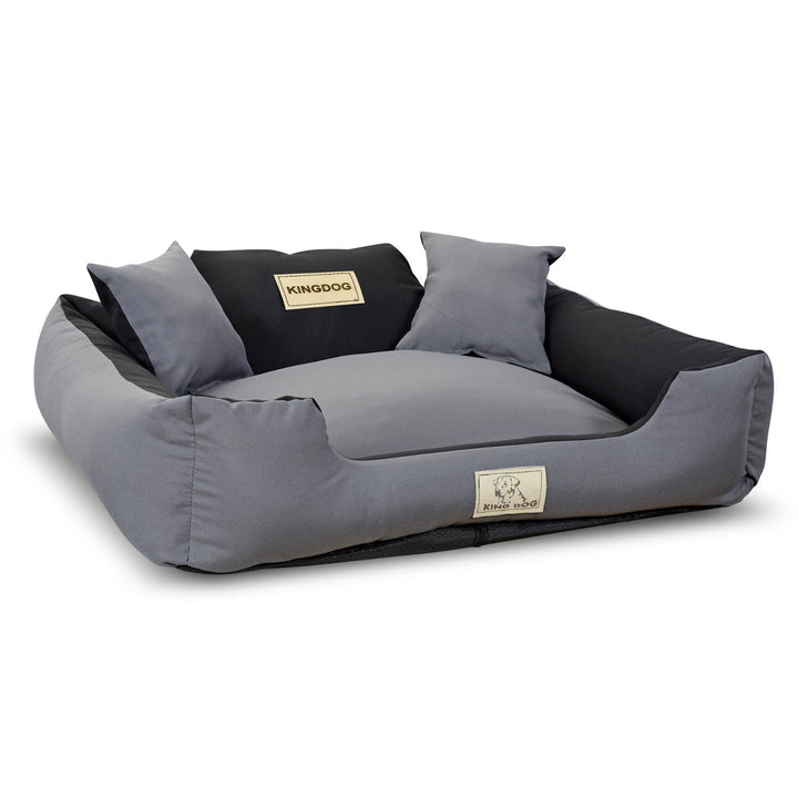 KINGDOG KINMIC75/65C-SZ pelech pre psov 75x65 cm sivý/čierny