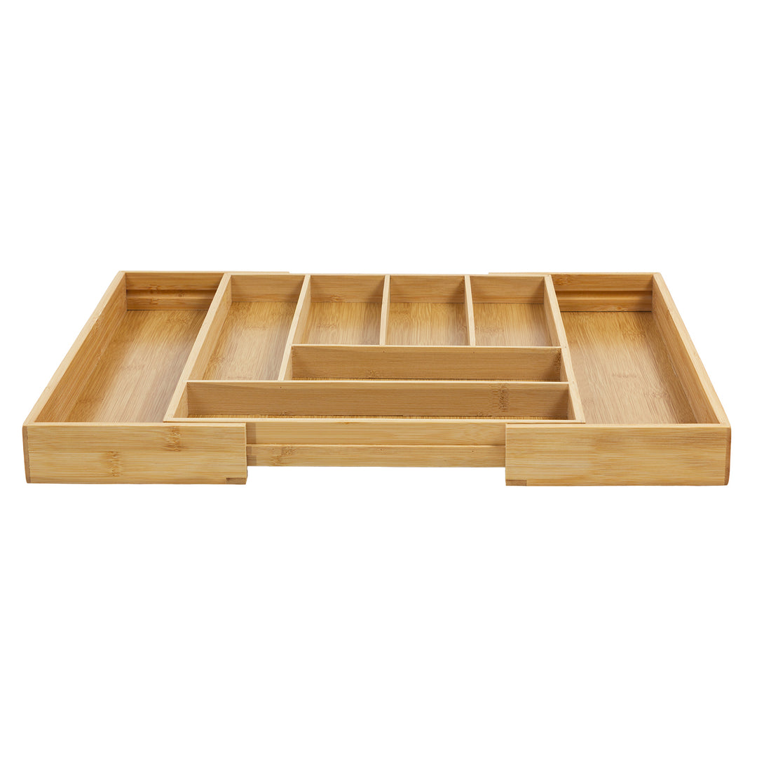 Výsuvný bambusový organizér na príbory GreenBlue, 325-500x430x45 mm, GB379