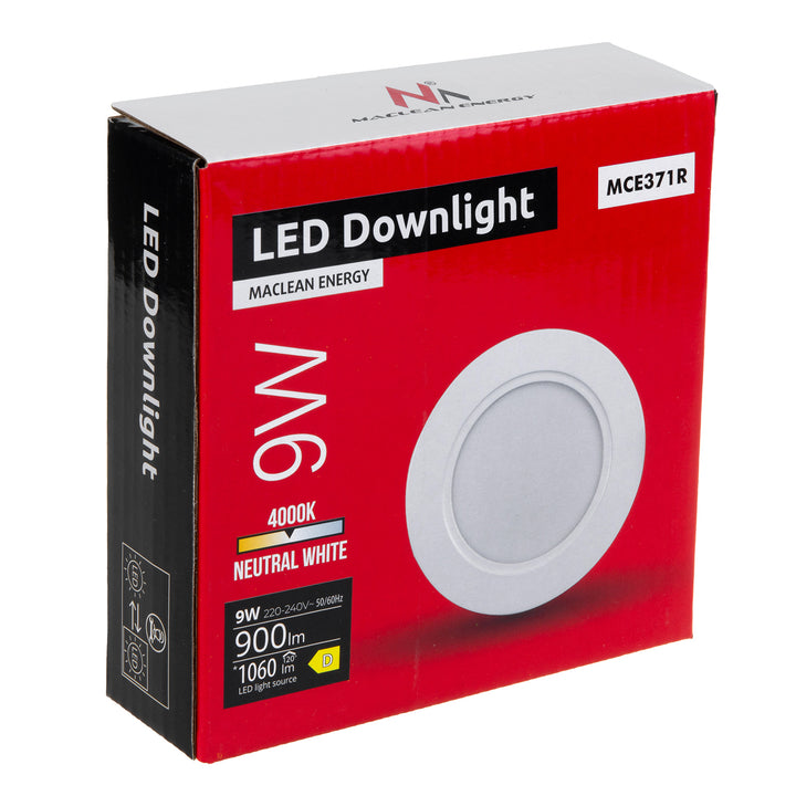 Stropný panel Maclean LED, zapustený SLIM, 9W, neutrálna biela 4000K, 120*26mm, 900lm, MCE371 R