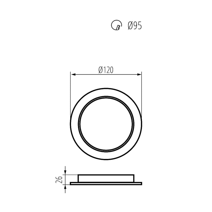 Stropný panel Maclean LED, zapustený SLIM, 9W, neutrálna biela 4000K, 120*26mm, 900lm, MCE371 R