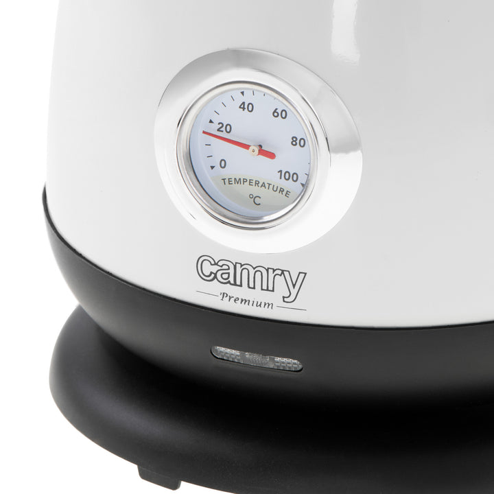 Rýchlovarná kanvica Camry, bezdrôtová, s teplomerom, 1,7 l, 2200 W, CR 1344