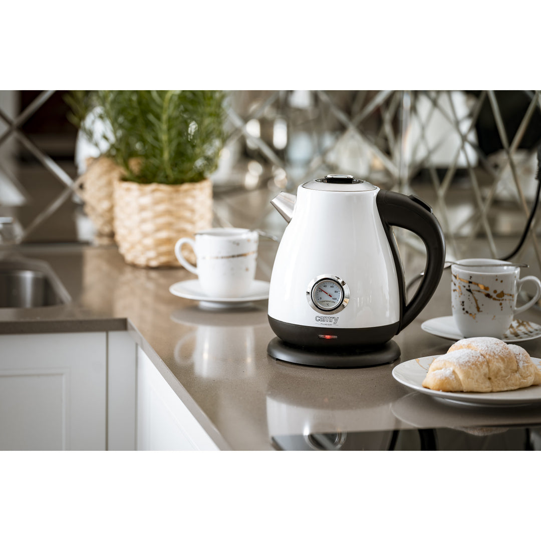 Rýchlovarná kanvica Camry, bezdrôtová, s teplomerom, 1,7 l, 2200 W, CR 1344