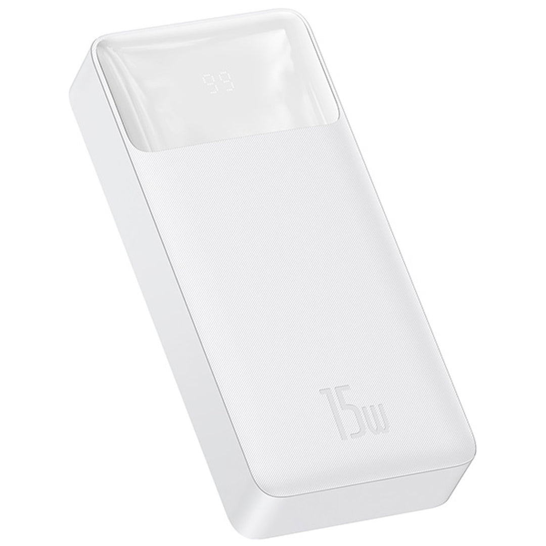 BASEUS Power Bank Bipow 20000mAh, 2xUSB, USB-C, 15W (PPDML-J02) biela