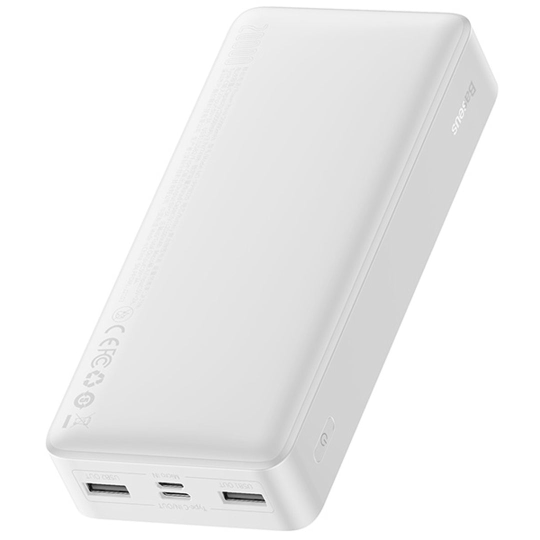 BASEUS Power Bank Bipow 20000mAh, 2xUSB, USB-C, 15W (PPDML-J02) biela