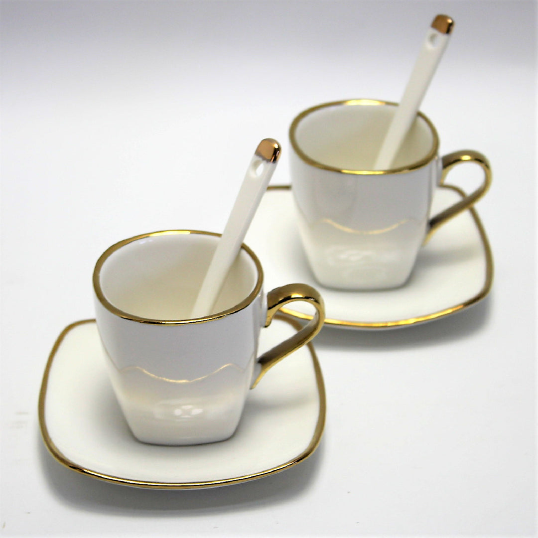 Porcelánová súprava šálok na espresso s taniermi Queen Isabell W23GD06-06464