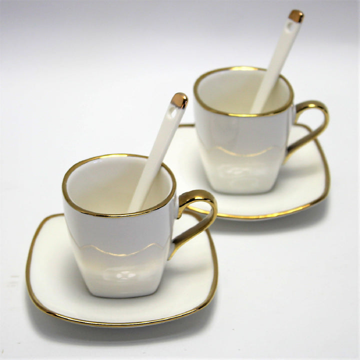 Porcelánová súprava šálok na espresso s taniermi Queen Isabell W23GD06-06464