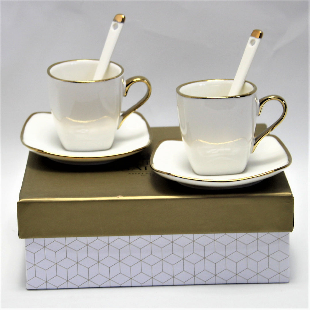 Porcelánová súprava šálok na espresso s taniermi Queen Isabell W23GD06-06464
