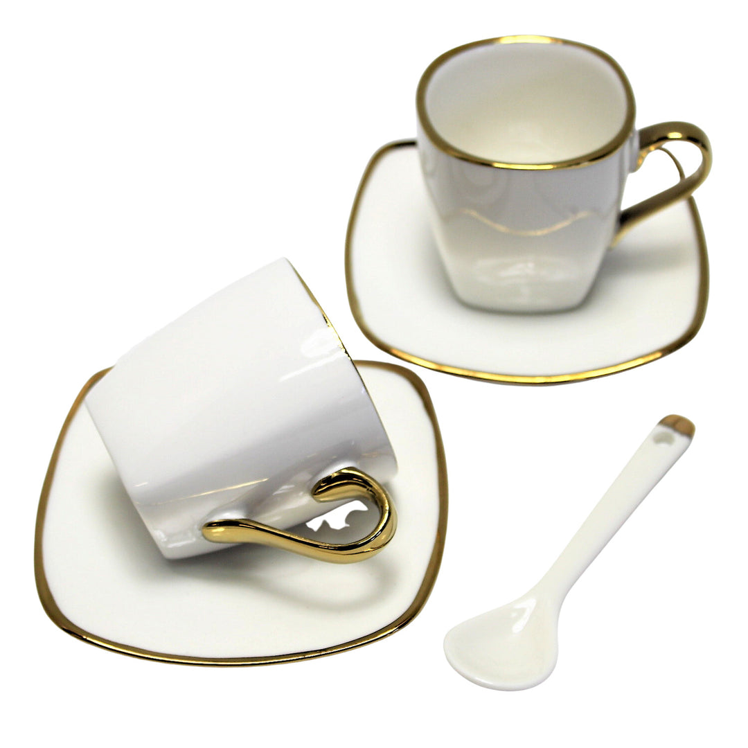 Porcelánová súprava šálok na espresso s taniermi Queen Isabell W23GD06-06464