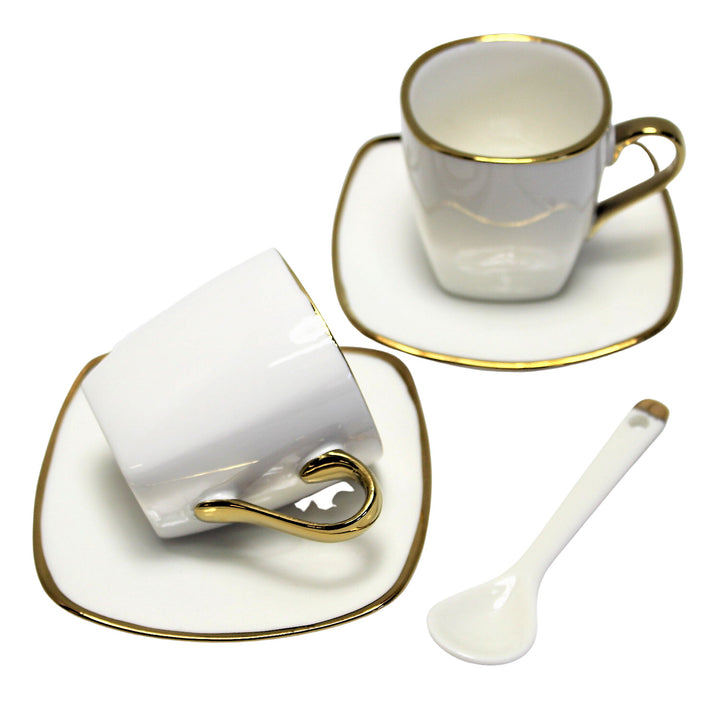 Porcelánová súprava šálok na espresso s taniermi Queen Isabell W23GD06-06464