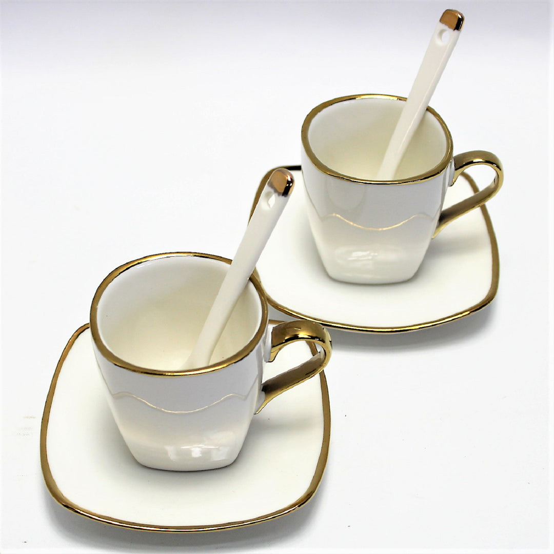 Porcelánová súprava šálok na espresso s taniermi Queen Isabell W23GD06-06464