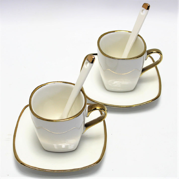 Porcelánová súprava šálok na espresso s taniermi Queen Isabell W23GD06-06464
