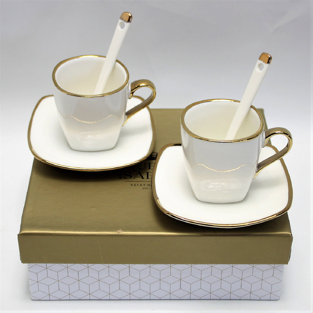 Porcelánová súprava šálok na espresso s taniermi Queen Isabell W23GD06-06464