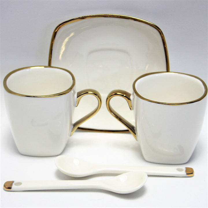 Porcelánová súprava šálok na espresso s taniermi Queen Isabell W23GD06-06464