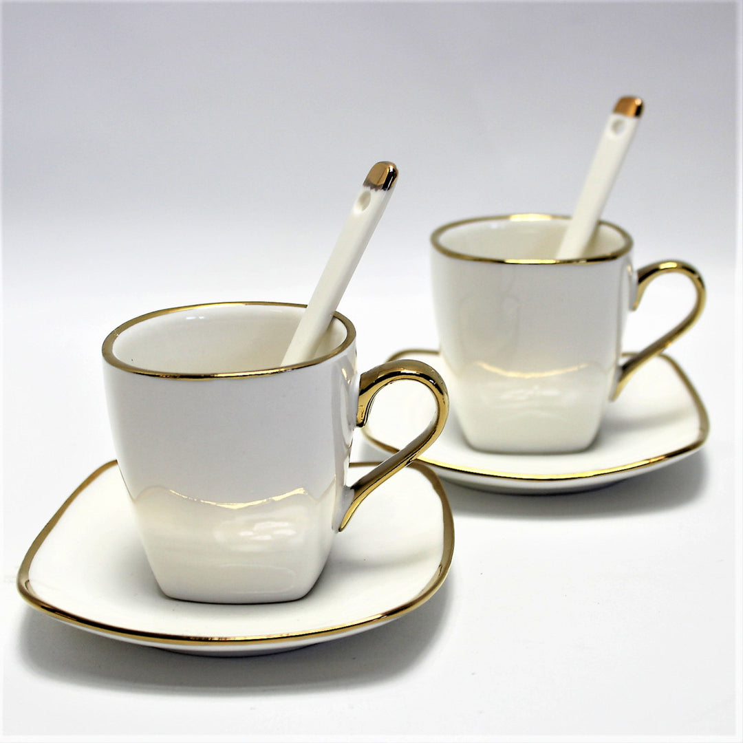 Porcelánová súprava šálok na espresso s taniermi Queen Isabell W23GD06-06464