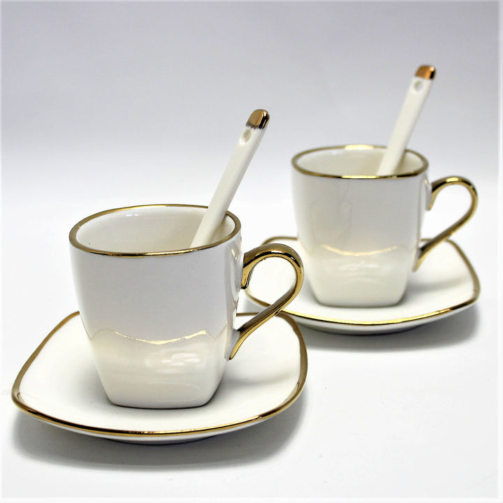 Porcelánová súprava šálok na espresso s taniermi Queen Isabell W23GD06-06464