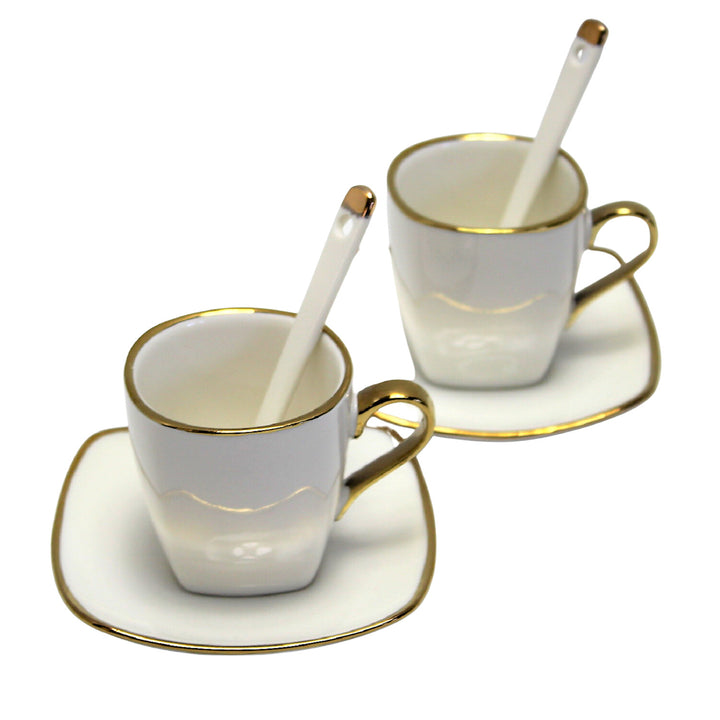 Porcelánová súprava šálok na espresso s taniermi Queen Isabell W23GD06-06464