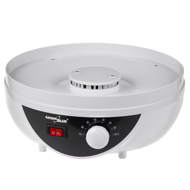 Sušička húb, zeleniny a ovocia GreenBlue, výkon 250 W - veľmi tichá, zástrčka GB195 UK