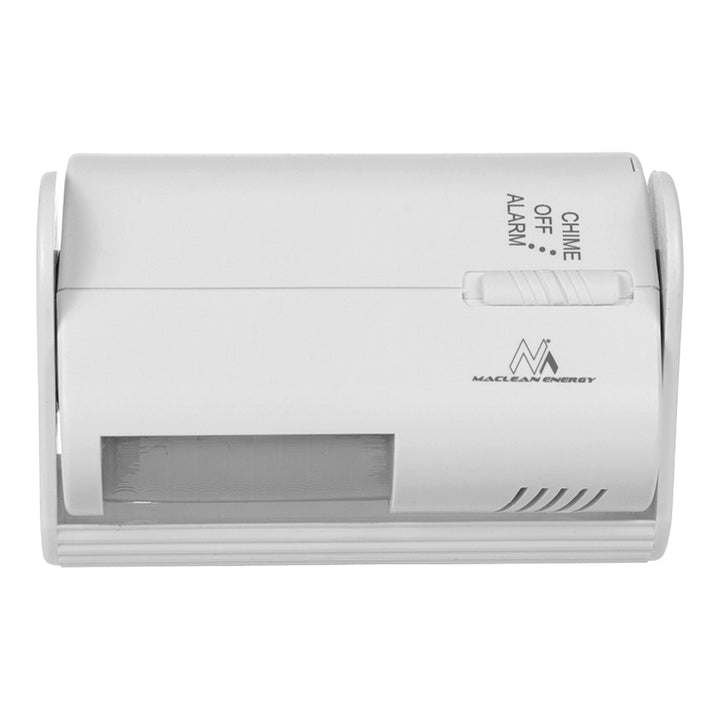 Bezdrôtové signalizačné zariadenie Maclean, PIR senzor, dosah 8 m, napájanie 9V DC batériou, hlasitosť viac ako 70 dB, MCE311 W