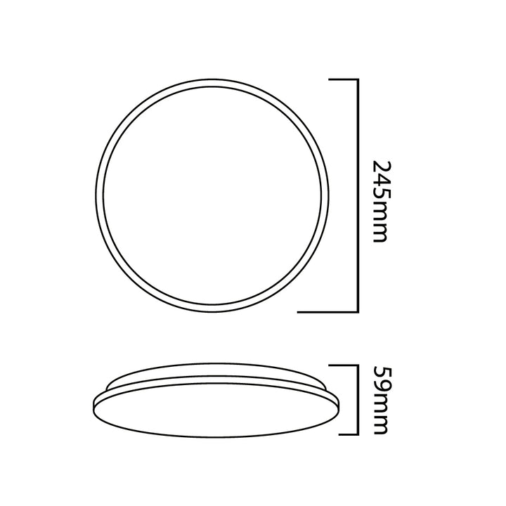 Stropná LED lampa so senzorom Maclean, mikrovlnný senzor 5,8 GHz, 4000K, 12 W, 950 lm, IP44, MCE347