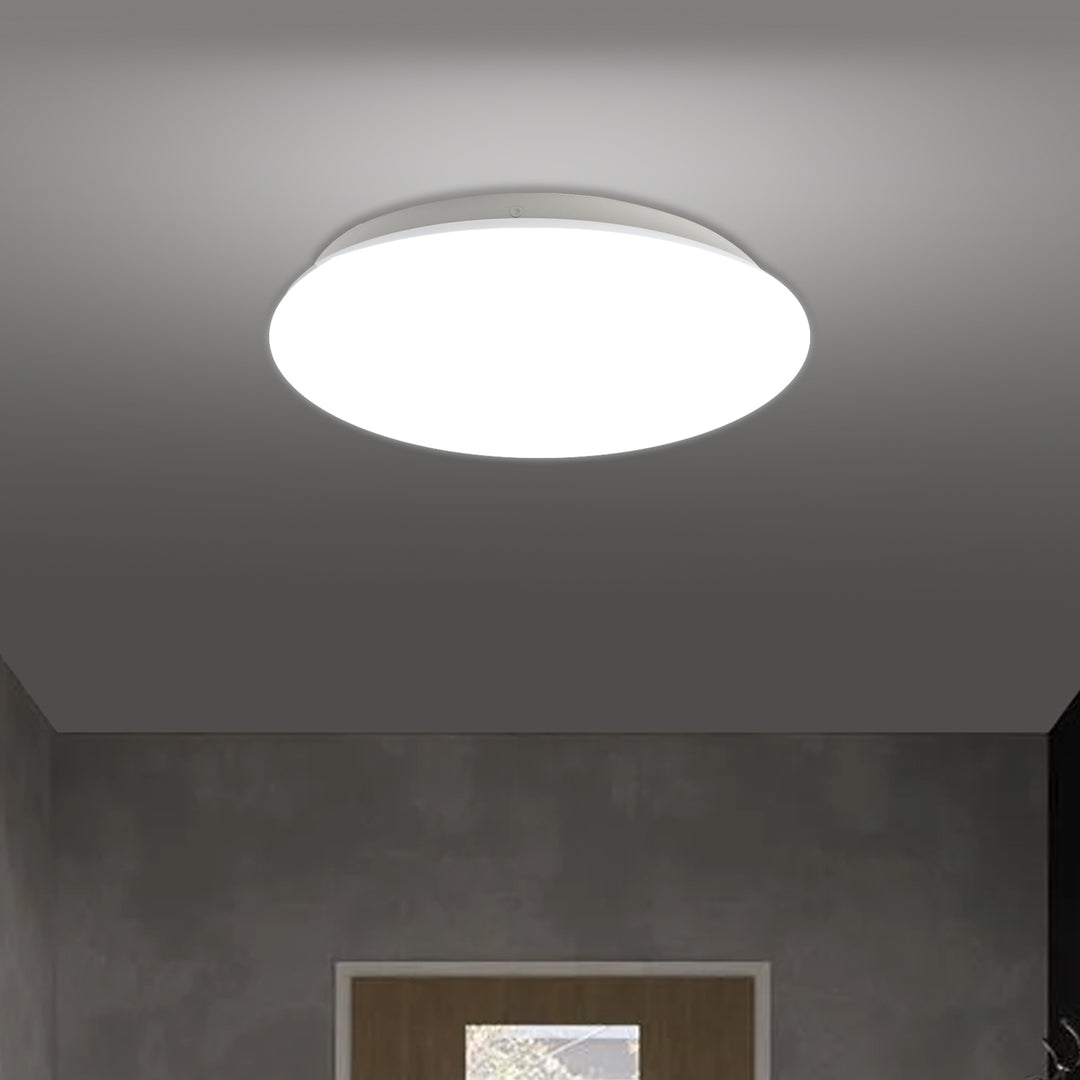 Stropná LED lampa so senzorom Maclean, mikrovlnný senzor 5,8 GHz, 4000K, 12 W, 950 lm, IP44, MCE347