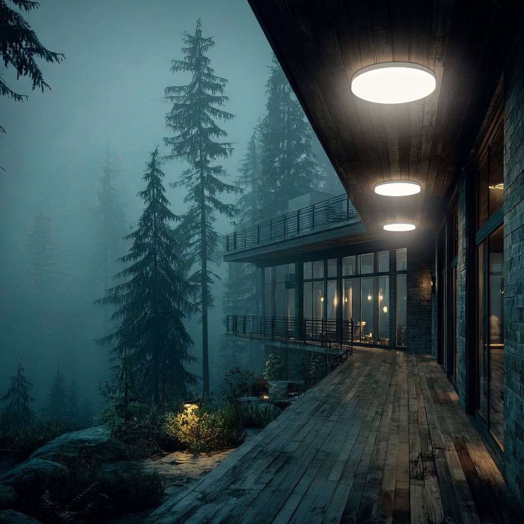 Stropná LED lampa so senzorom Maclean, mikrovlnný senzor 5,8 GHz, 4000K, 12 W, 950 lm, IP44, MCE347