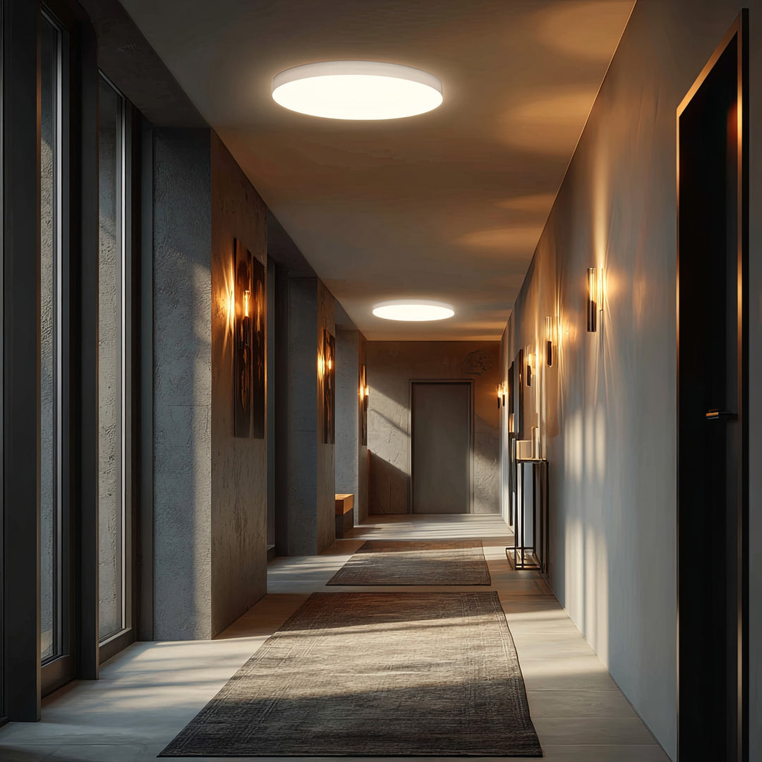 Stropná LED lampa so senzorom Maclean, mikrovlnný senzor 5,8 GHz, 4000K, 12 W, 950 lm, IP44, MCE347