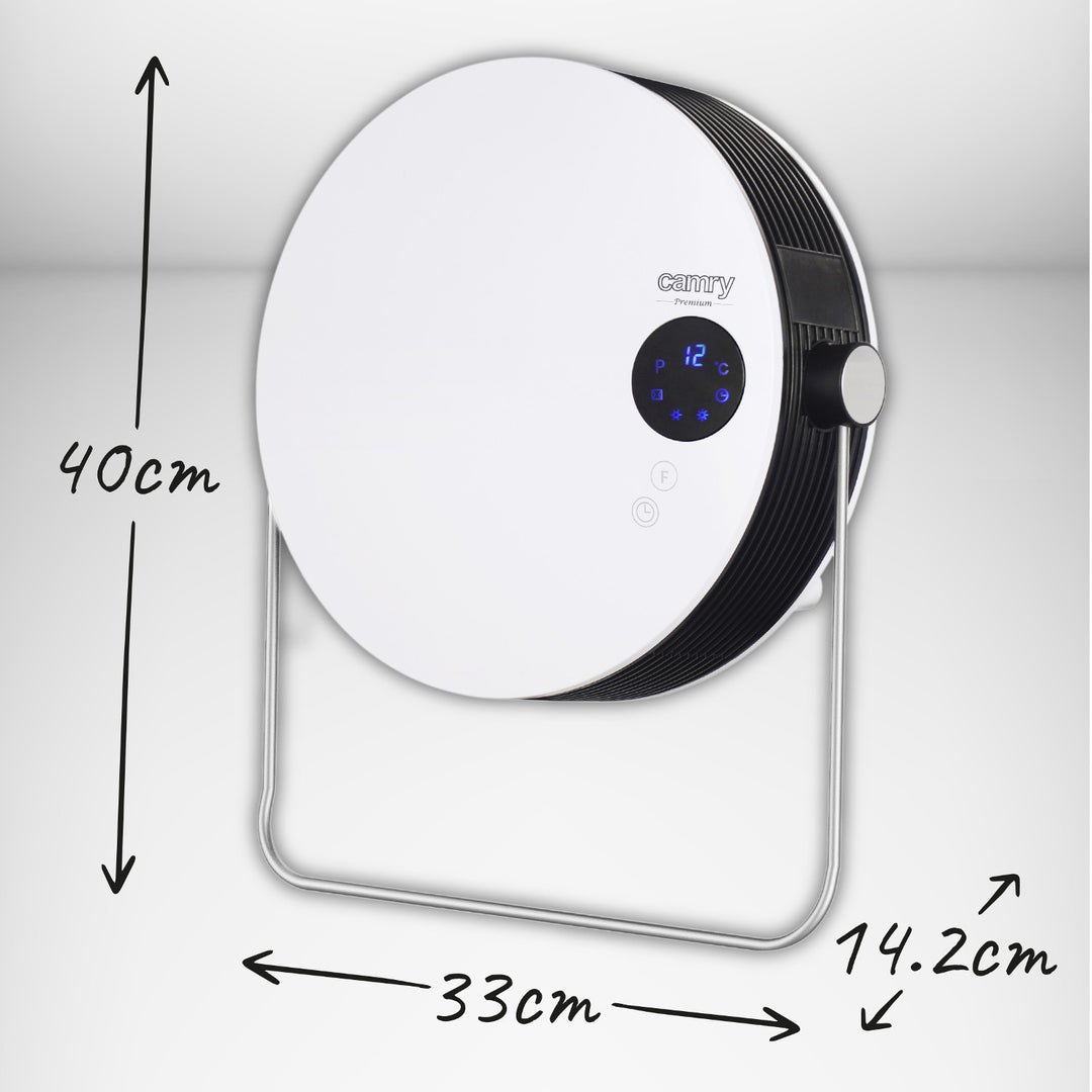 Kúpeľňový ohrievač Camry, výkon 2000 W, 2 stupne ohrevu, LCD displej, diaľkové ovládanie, CR 7747