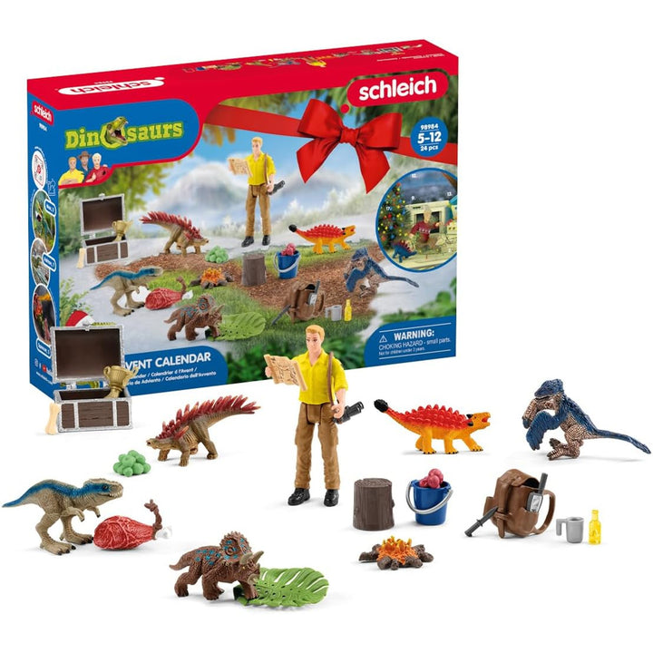 Adventný kalendár s figúrkami Schleich Dinosaurs SLH98984