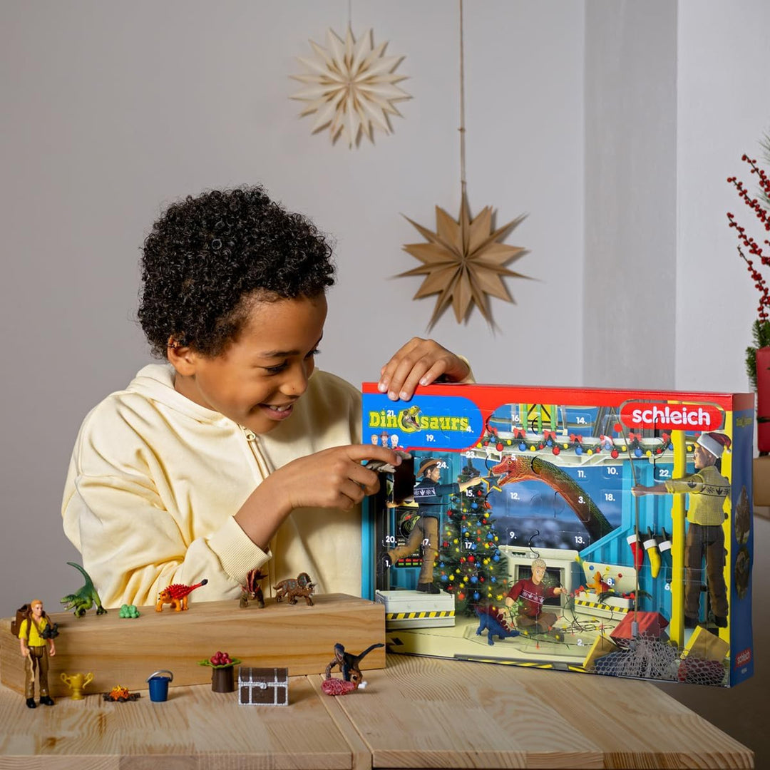 Adventný kalendár s figúrkami Schleich Dinosaurs SLH98984
