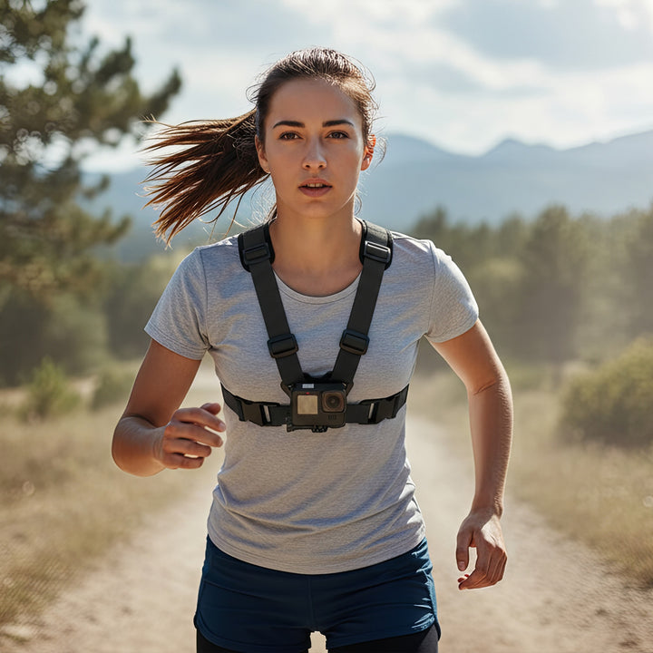 Športový postroj Maclean Phone Harness, univerzálny, pre telefón, fotoaparát, GoPro a iné kamery, otočný držiak, MC-294