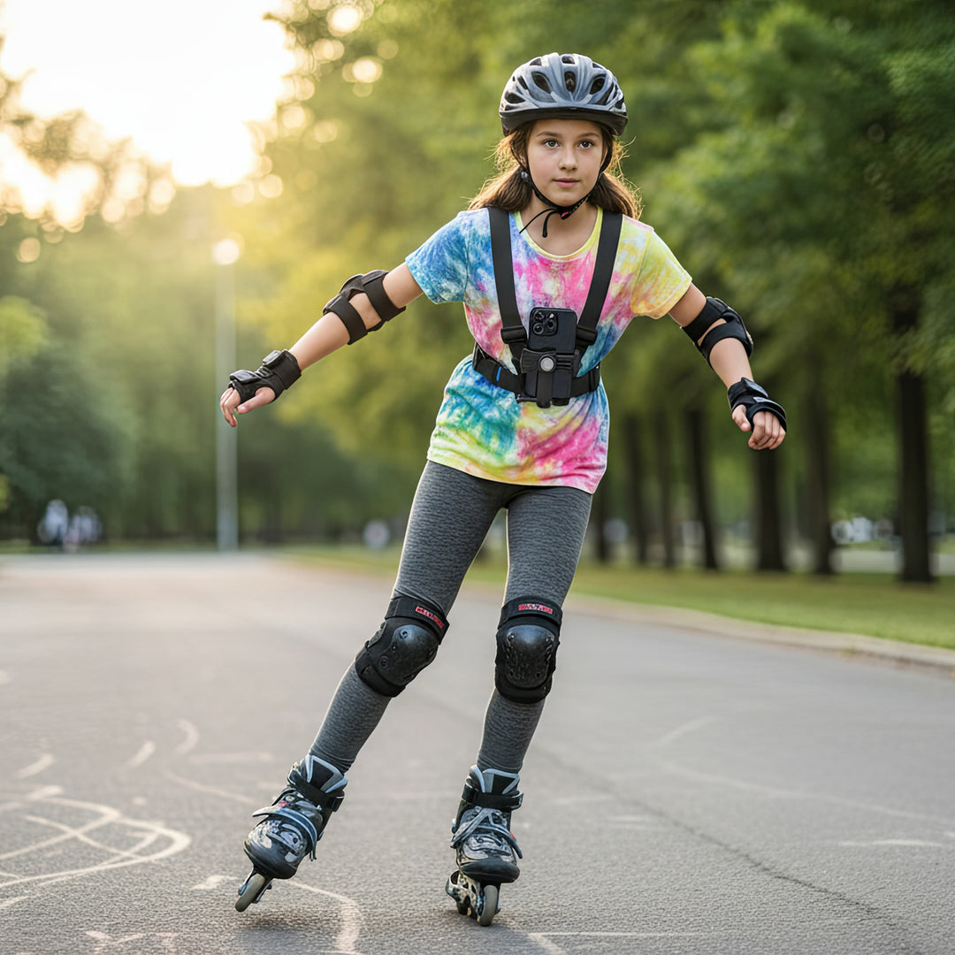 Športový postroj Maclean Phone Harness, univerzálny, pre telefón, fotoaparát, GoPro a iné kamery, otočný držiak, MC-294