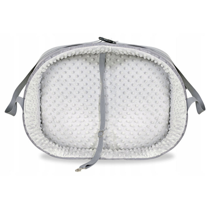 Minky prepravka do auta pre domáce zvieratá 50x40cm sivá