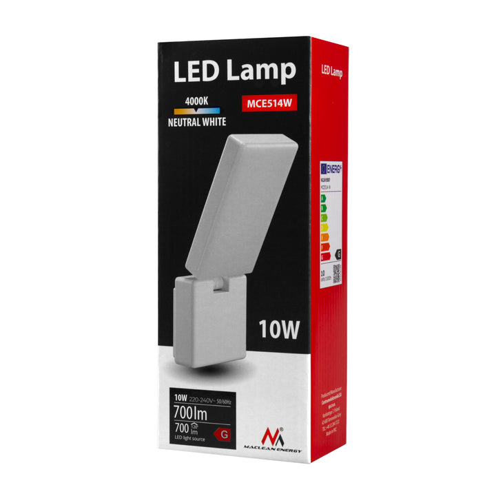 Maclean LED lampa MCE514 W 10W 700lm IP65 neutrálna biela 4000K