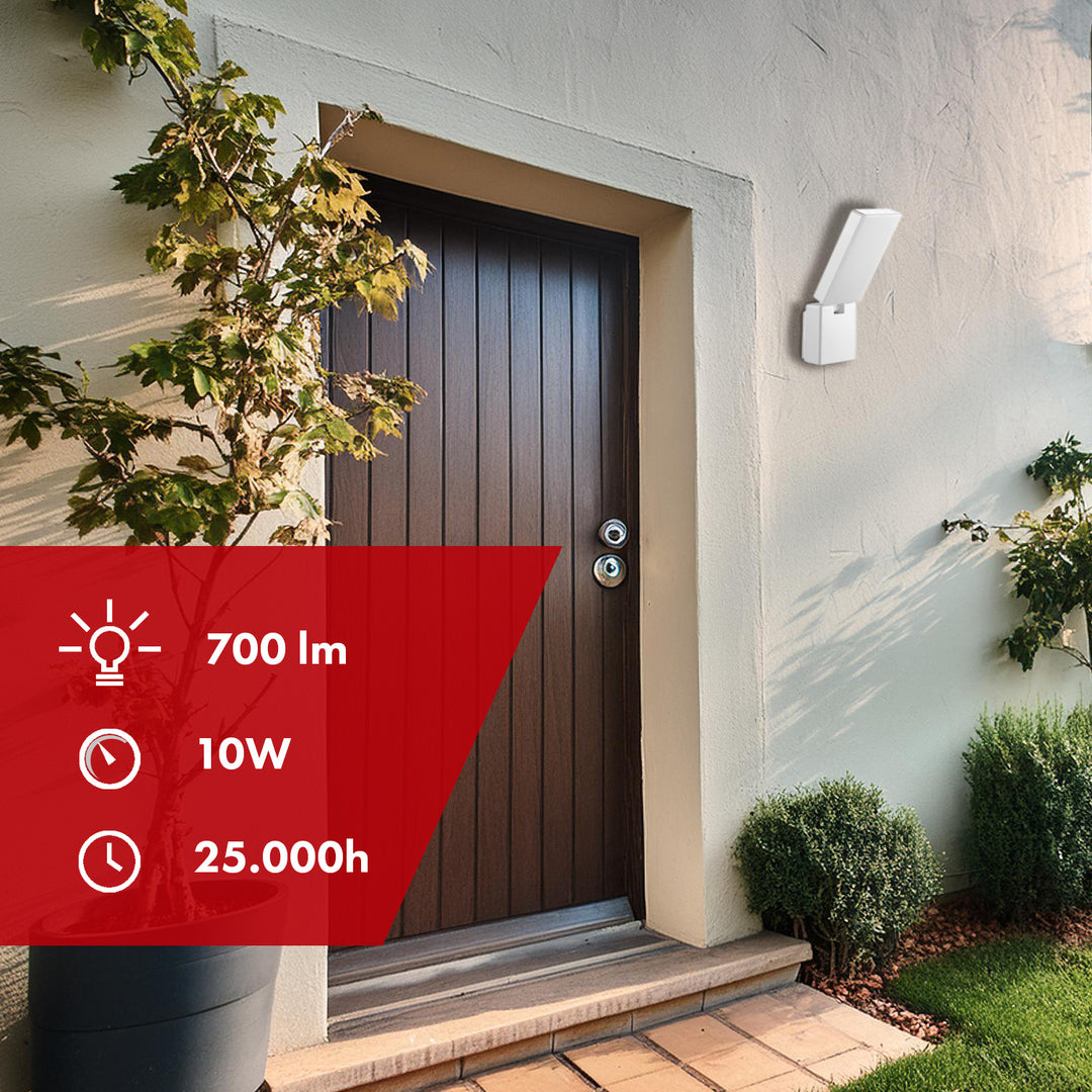 Maclean LED lampa MCE514 W 10W 700lm IP65 neutrálna biela 4000K