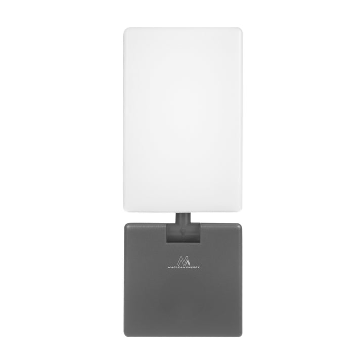 Maclean LED lampa šedá 10W 700lm IP65 neutrálna biela 4000K