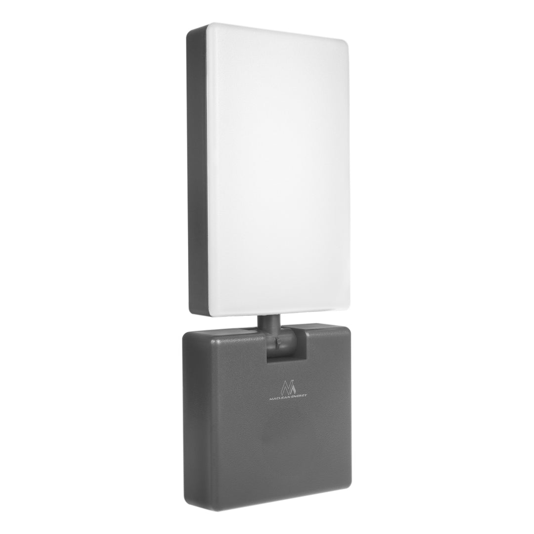 Maclean LED lampa šedá 10W 700lm IP65 neutrálna biela 4000K