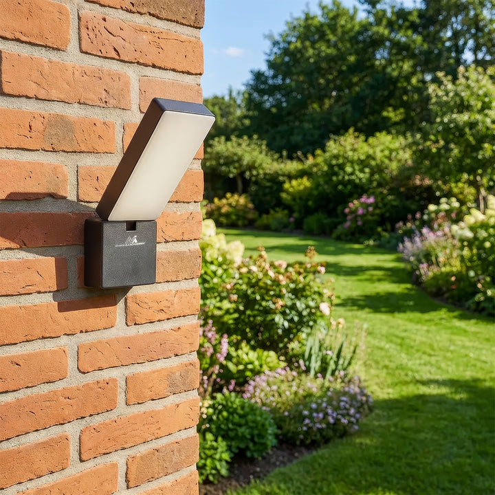 Maclean LED lampa šedá 10W 700lm IP65 neutrálna biela 4000K
