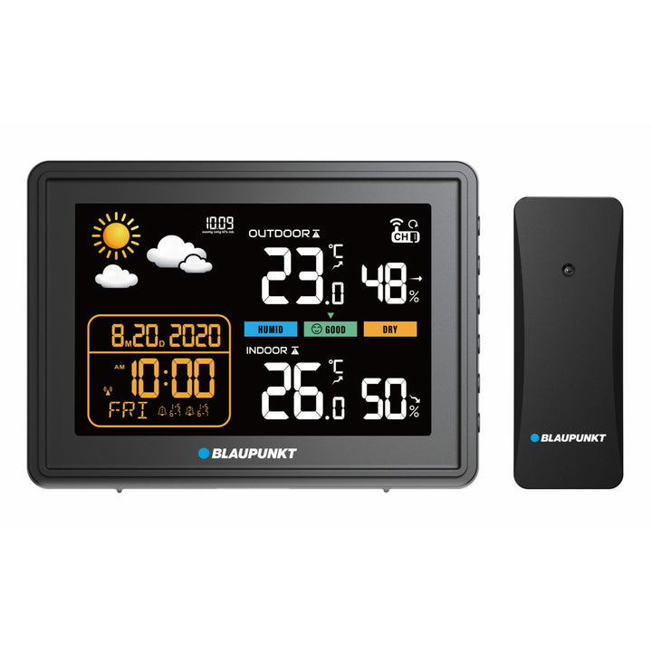 Meteostanica Blaupunkt, vlhkomer, tlak, predpoveď, WS30BK