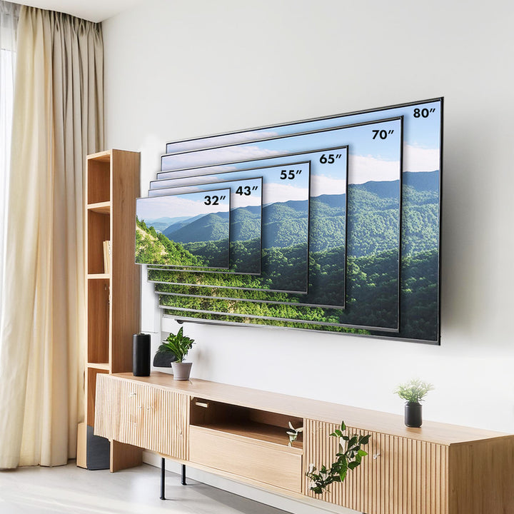 Držiak na TV Maclean, max. VESA 600x400, 32-80", 45 kg, nastavenie sklonu +0°~-10°, MC-413