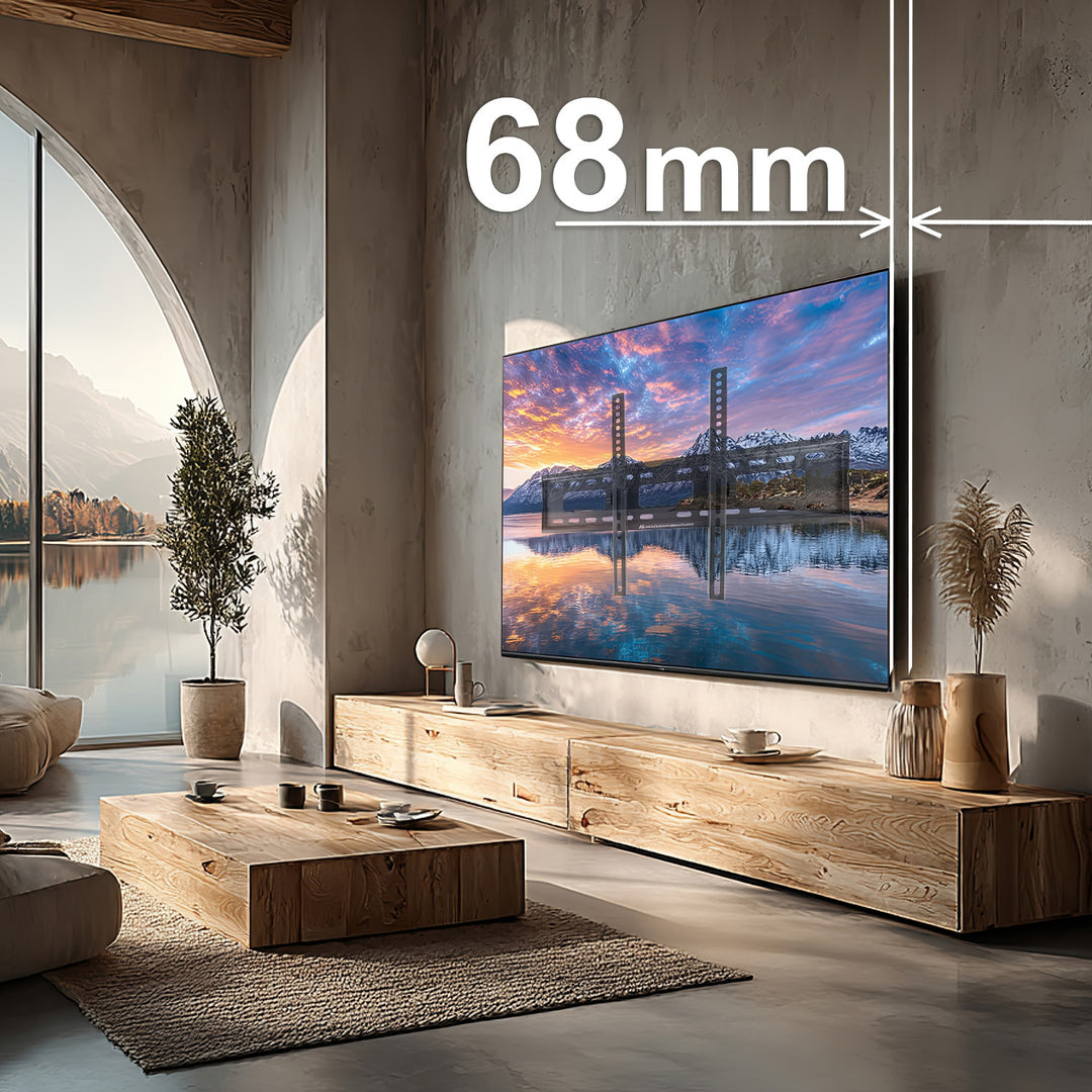 Držiak na TV Maclean, max. VESA 600x400, 32-90", 80 kg, nastavenie sklonu +15°~-15°, MC-421