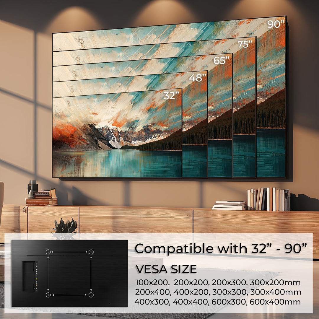 Držiak na TV Maclean, max. VESA 600x400, 32-90", 80 kg, nastavenie sklonu +15°~-15°, MC-421