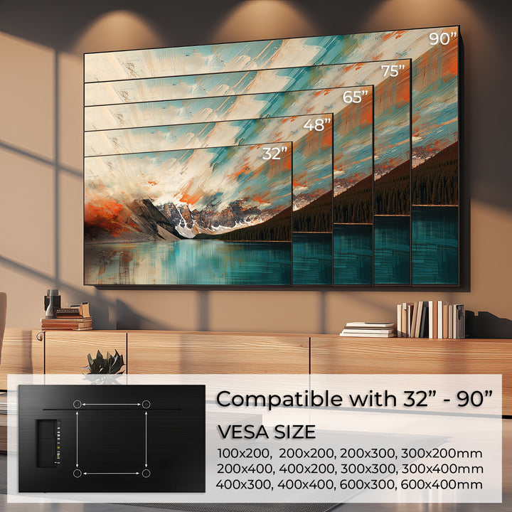 Držiak na TV Maclean, max. VESA 600x400, 32-90", 80 kg, nastavenie sklonu +15°~-15°, MC-421