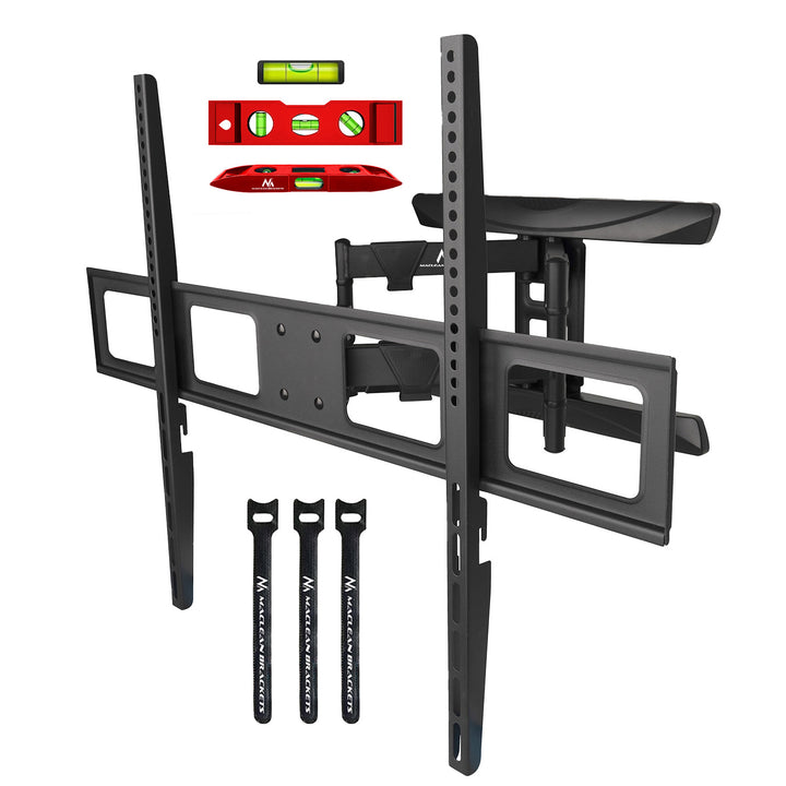 Držiak na TV Maclean, max. VESA 800x600, 43-100", 80 kg, horizontálne a vertikálne nastavenie uhla, profil 50-500 mm, čierny, MC-423