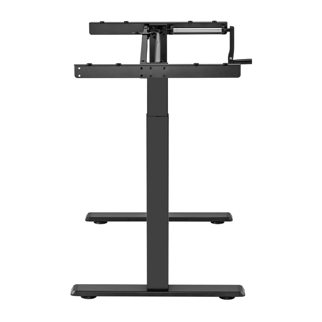 Stôl Maclean, manuálne nastavenie výšky, bez dosky, na státie a sedenie, max. 60 kg, max. výška 120 cm, MC-790NB