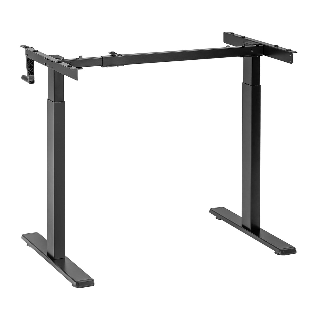 Stôl Maclean, manuálne nastavenie výšky, bez dosky, na státie a sedenie, max. 60 kg, max. výška 120 cm, MC-790NB