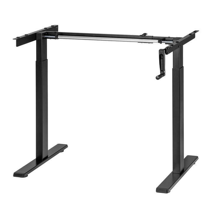 Stôl Maclean, manuálne nastavenie výšky, bez dosky, na státie a sedenie, max. 60 kg, max. výška 120 cm, MC-790NB