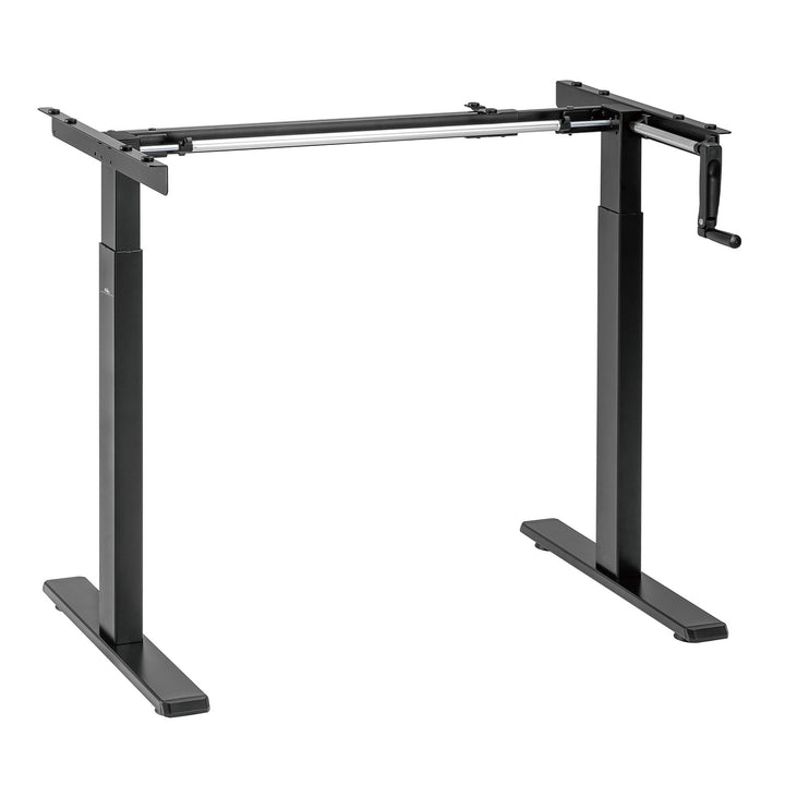 Stôl Maclean, manuálne nastavenie výšky, bez dosky, na státie a sedenie, max. 60 kg, max. výška 120 cm, MC-790NB